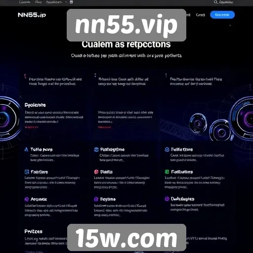 Características principais do site nn55.vip